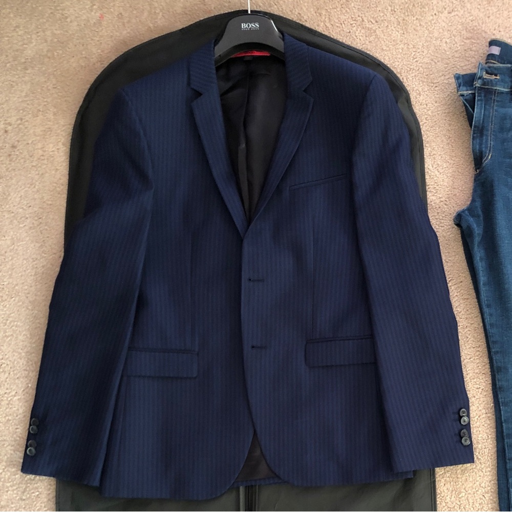 Hugo Boss Men Blazer 38R Blue